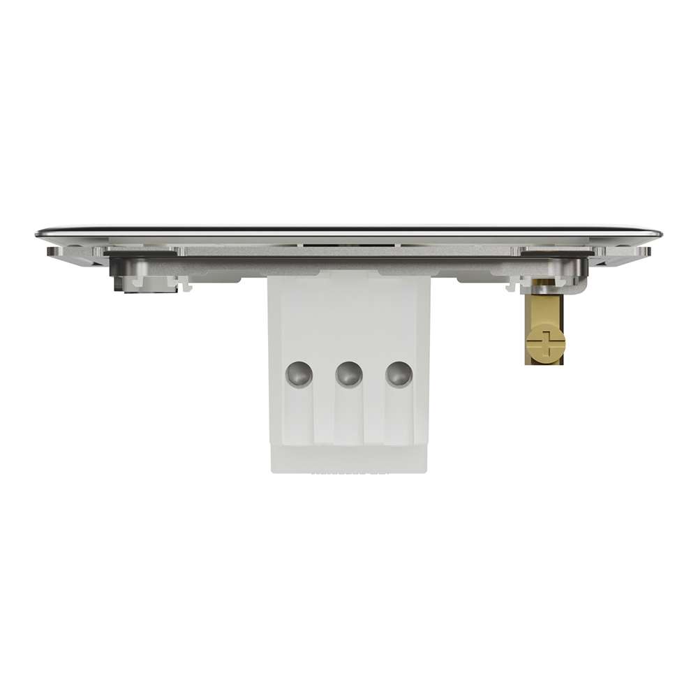 Schneider Electric UnicaX 1 Gang 250W Rotary Dimmer, Dark Grey, Smooth Control, Flush-Mount 5