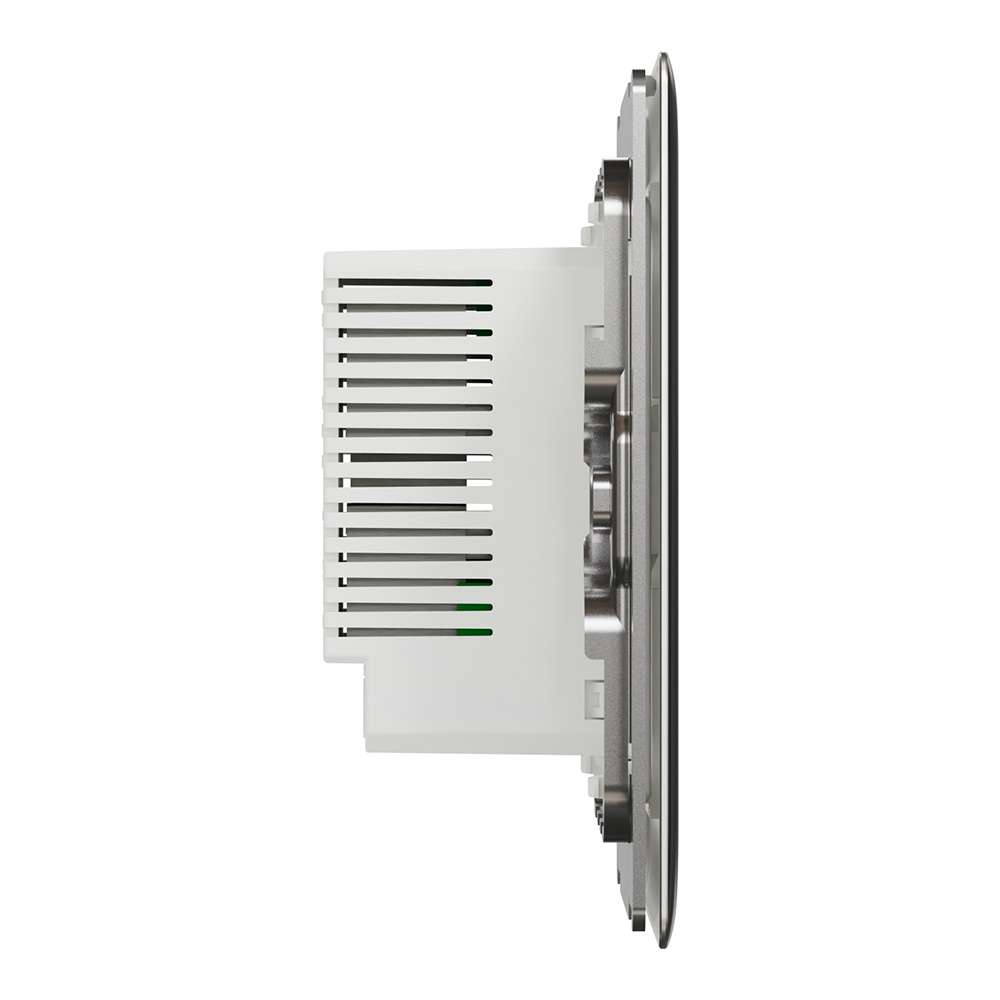 Schneider Electric UnicaX 1 Gang 250W Rotary Dimmer, Dark Grey, Smooth Control, Flush-Mount 6