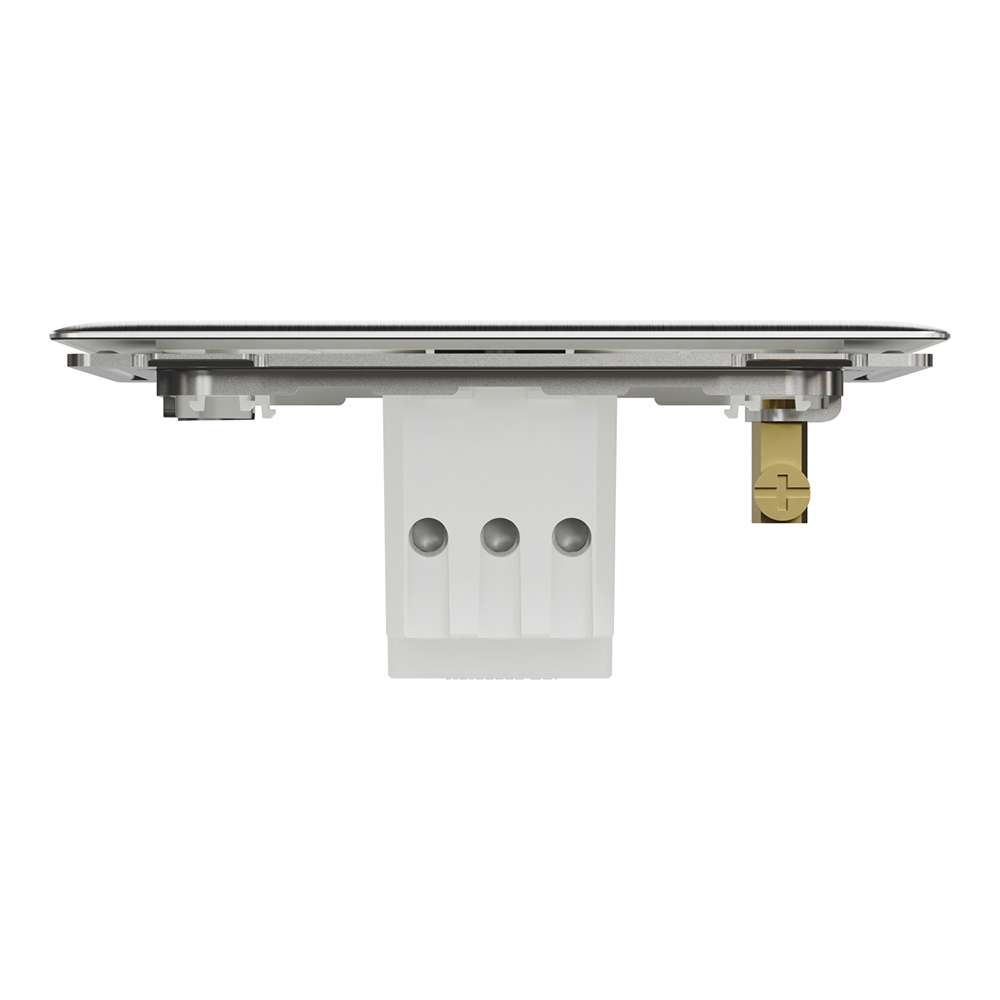 Schneider Electric UnicaX 1 Gang 250W Rotary Dimmer, Stainless Steel, Smooth Control, Flush-Mount 5