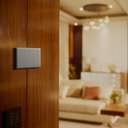 Schneider Electric UnicaX 3 Gang 250W Rotary Dimmer, Jet Black, Smooth Control, Flush-Mount 8