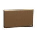 Schneider Electric UnicaX 2 Gang Blank Plate, Dark Bronze, Safety Cover, Flush-Mount 0