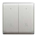 Schneider Electric UnicaX 2 Gang Status Switch with Neon, DND/Please Wait, Stainless Steel, Flush-Mount 0