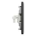 Schneider Electric UnicaX 2-Gang Telephone Socket, Jet Black, Dual Ports & Clean Labels 6