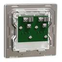 Schneider Electric UnicaX 2 Gang TV Socket, Dark Grey, Slim Plate, Flush-Mount 2