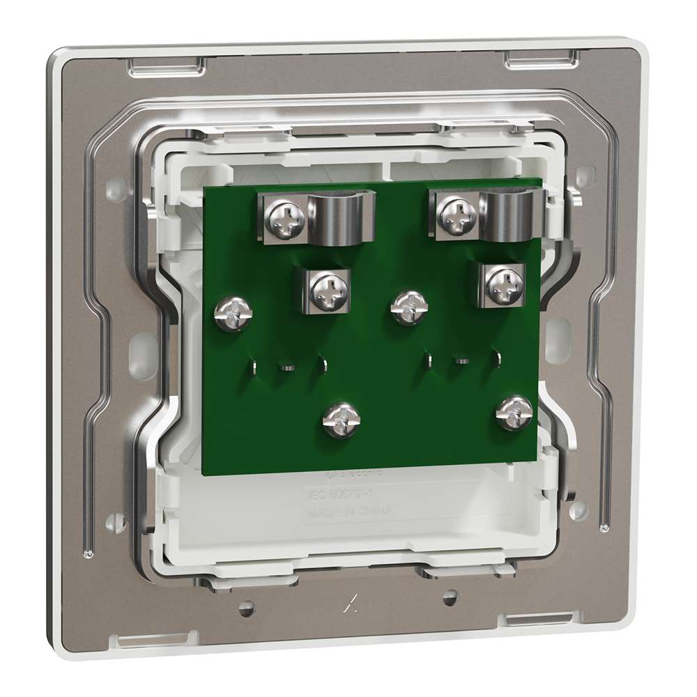 Schneider Electric UnicaX SMATV Outlet, Heritage Tone, Antique Brass, Flush-Mount 2