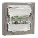 Schneider Electric UnicaX 2 Gang TV Master & FM Outlet, Painted White, Clean Aesthetic, Flush-Mount 2