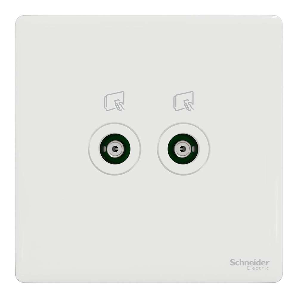 Schneider Electric UnicaX SMATV Outlet, Dark Bronze, Coordinated Finish, Flush-Mount 1