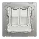 Schneider Electric UnicaX 2 Gang Wall Plate, Without Module, Dark Bronze, Flush-Mount 3