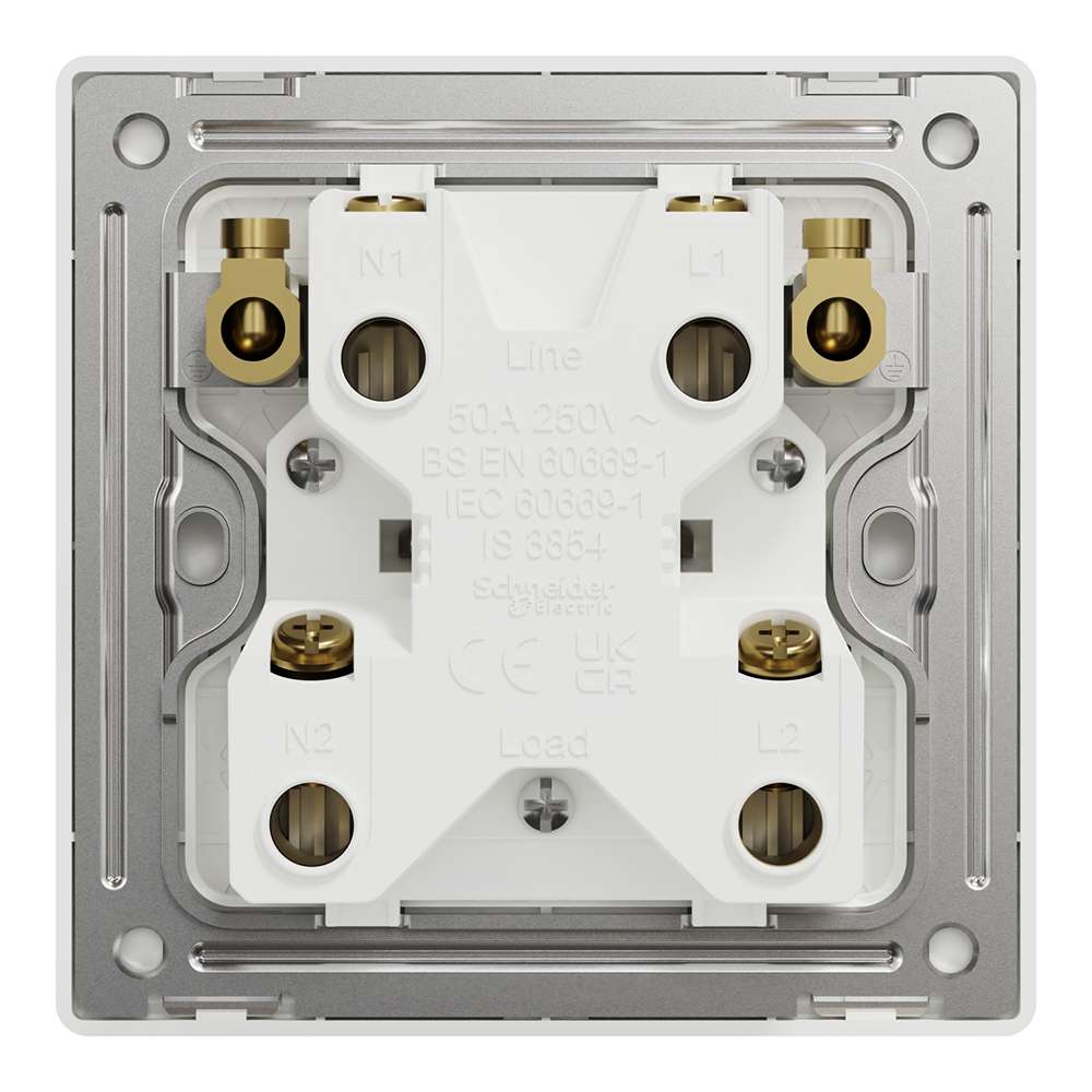 Schneider Electric UnicaX 32A 1-Gang DP with LED & Earth, Dark Bronze 2