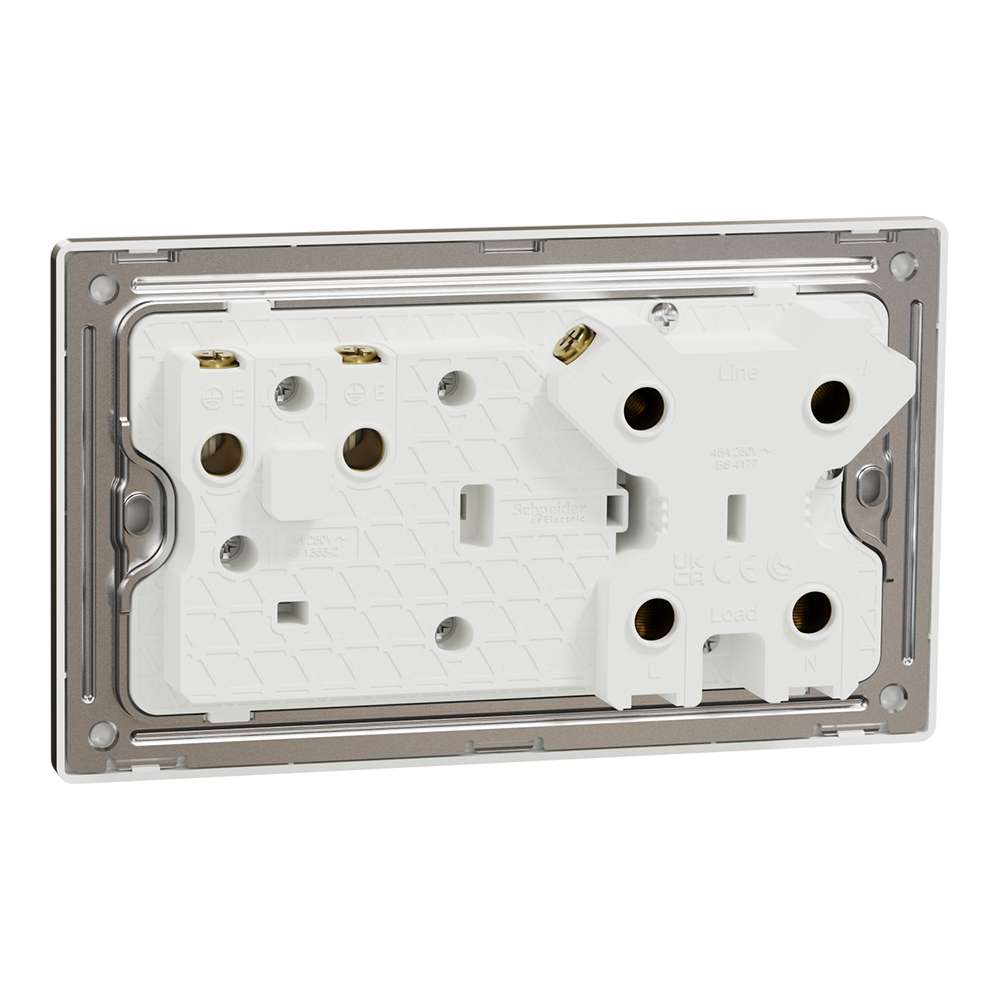 Schneider Electric UnicaX 45A Cooker Control Unit, Antique Brass 1