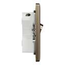 Schneider Electric UnicaX 45A Cooker Control Unit, Antique Brass 4