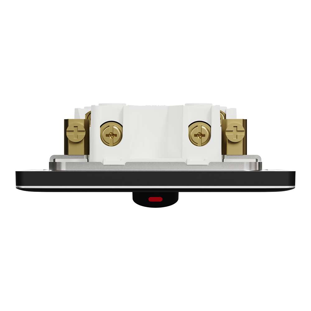 Schneider Electric UnicaX 50A 1-Gang DP with LED & Earth, Jet Black 6