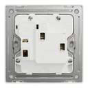 Schneider Electric UnicaX 5A 250V 1-Gang Socket, Antique Brass, Shuttered & Slim Front 3