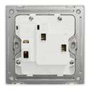 Schneider Electric UnicaX 5A 250V 1-Gang Socket, Jet Black, Shuttered & Slim Front 3