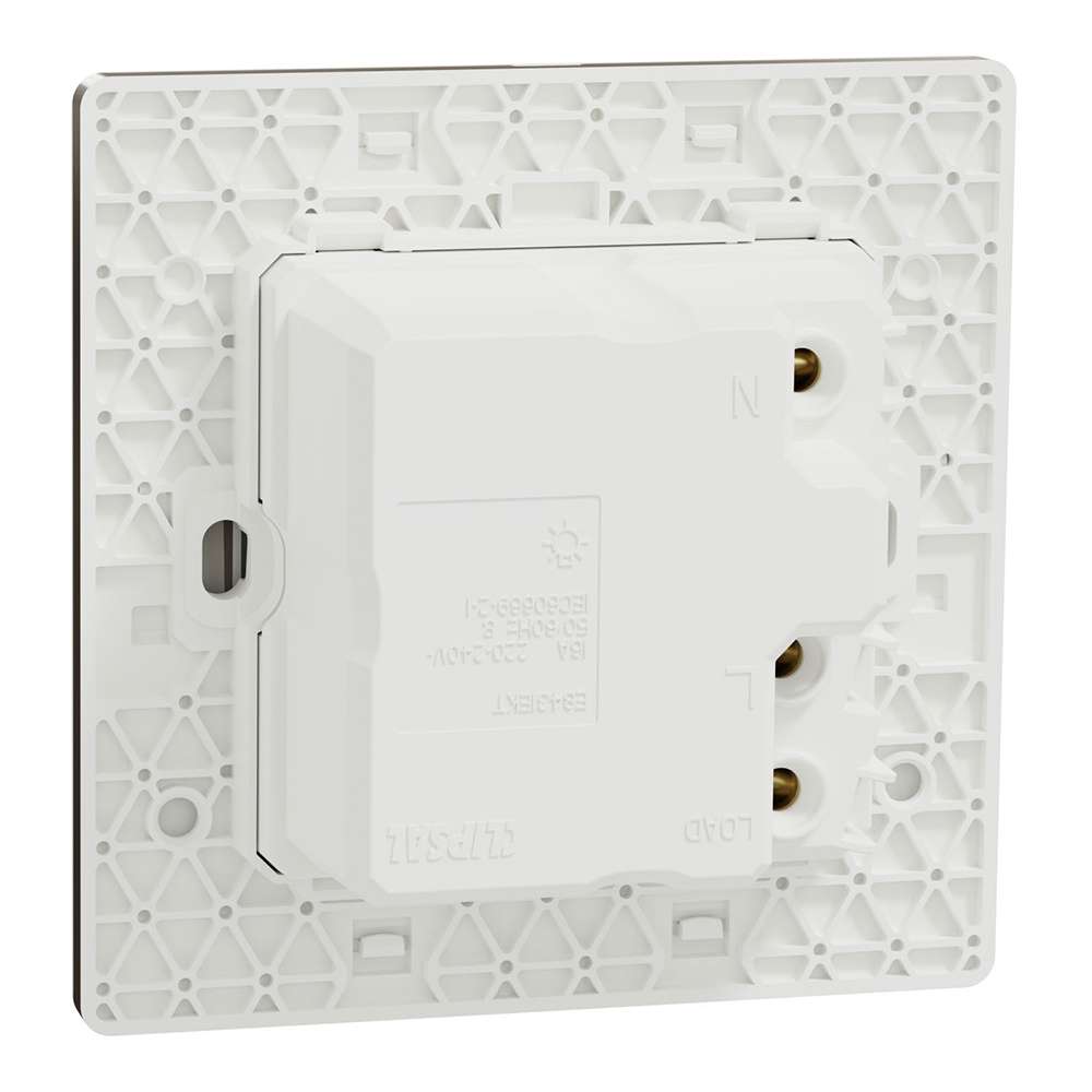 Schneider Electric UnicaX Electronic Key Card Switch with Time Delay, Antique Brass, Energy Saver, Flush-Mount 1