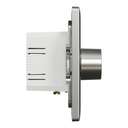 Schneider Electric UnicaX Fan Speed Controller, Rotary, Stainless Steel, Quiet Operation, Flush-Mount 4
