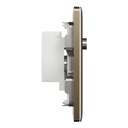 Schneider Electric UnicaX SMATV Outlet, High-Contrast Plate, Jet Black, Flush-Mount 6