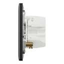 Schneider Electric UnicaX USB Charger, Dual USB‑A + USB‑C, Jet Black, Slim Plate, Flush-Mount 6
