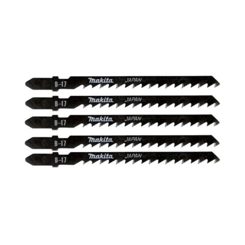 Makita A-85690 B-17 High-Precision HCS Jigsaw Blade 105 x 125mm - Pack of 5 0