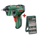 Bosch PSR Select Cordless Screwdriver Complete DIY Kit with 25-Piece Mini X-Line Bit Set – Essential Home Repair & Assembly Tool Bundle 0