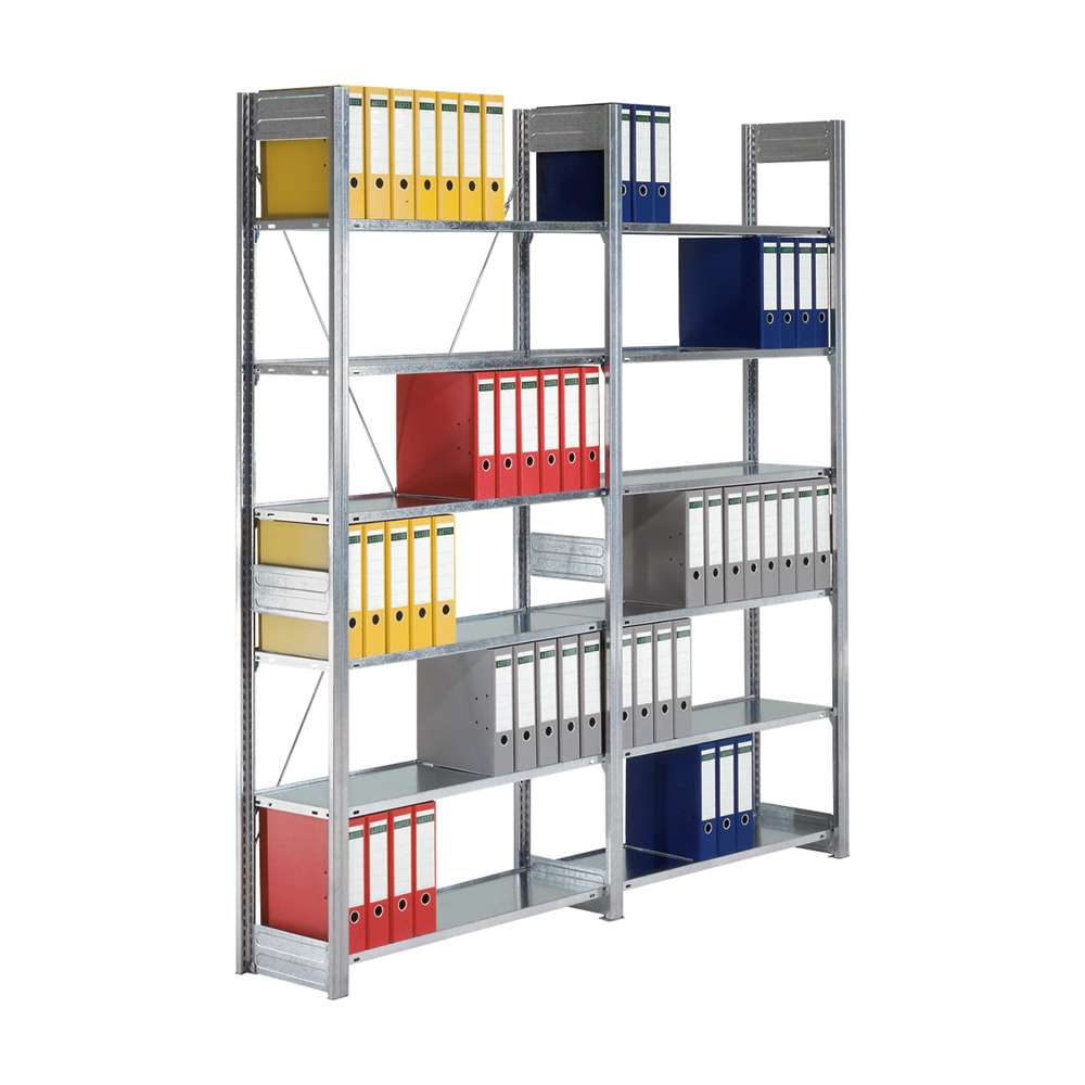 Bito Galvanized Steel Archive Shelving (Silver 2200 x 1058 x 324mm) 1