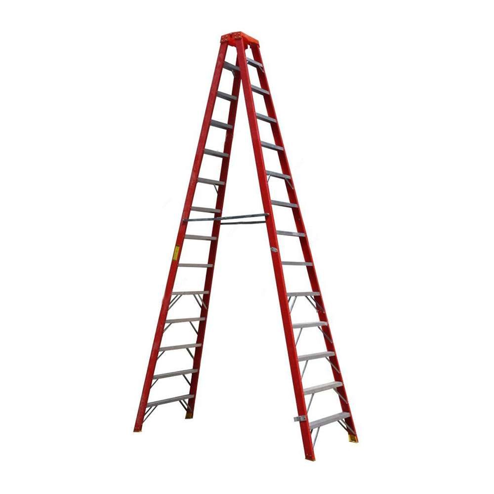 Penguin 16 Steps Fiberglass Double Sided Step Ladder FGDSPT 4.6Mtr 175 Kg Weight Capacity 0