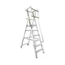 Liberti 6 FT 5 Steps 136 KG Aluminium Ladder With Platform Hand Rail P1406H 0