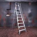 Liberti 8 FT 7 Steps 136 KG Aluminium Ladder With Platform Hand Rail P1408H 3