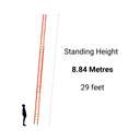 Liberti FRP Wallmate Heavy Duty Ladder 579.12 CM (19 FT ) Height 36 Steps D6336-2 1