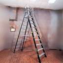 Liberti Hulk Ladder With Platform And Hand Rail 170 KG Fiberglass 10 FT 9 Steps 1