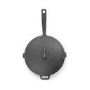 Barebones Enamel Lined Cast Iron Skillet 10 In Vintage White 1
