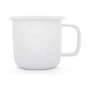 Barebones Rolled Enamelware Mug Soft White 1