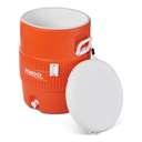 Igloo 10 Gallon Seat Top With Cup Dispenser Orange Disc Disc 9
