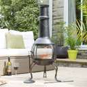 La Hacienda Leon Mesh Steel Chimenea Large 1