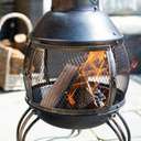 La Hacienda Leon Mesh Steel Chimenea Large 3