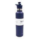 Moya Black Sea 700ml Insulated Sustainable Water Bottle Navy Spout Lid 2