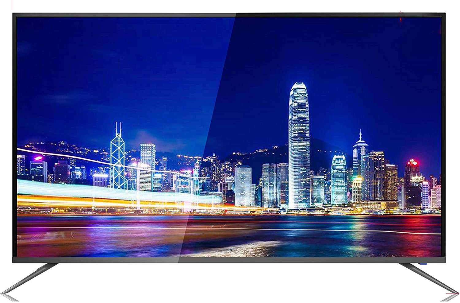 Geepas 50" Android 8.0 Smart LED TV Slim Led with 2 HDMI 2 Hi-High USB Ports Wifi with E-Share & Mirror Cast 3