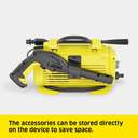 Karcher K 2 Horizontal Pressure Washer 110 bar 1400 W Home & Garden Duty, Compact Lightweight Power Washer 2