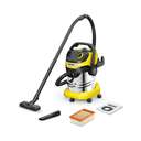 Karcher WD 5 S V-25/5/22 - Wet & Dry Vacuum Cleaner 1100 W 25 L Stainless Steel Tank Powerful Multi-Purpose Wet & Dry Suction with Blower Function & Easy Filter Removal for Home, Garage & Workshop 0