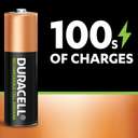 Duracell Rechargeable AA NiMH Batteries 2500mAh 4-Piece Blister Pack DCRB AA4 3