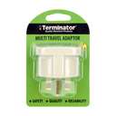 Terminator Travel Adaptor 13A to 15A x 3 Round Pin Socket with Power Indicator TL 1315 2