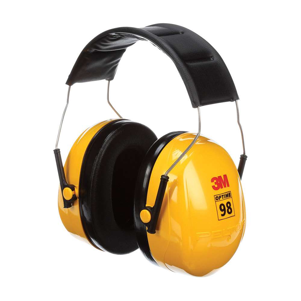 3M PELTOR Optime 98 H9A Earmuffs, Yellow 4