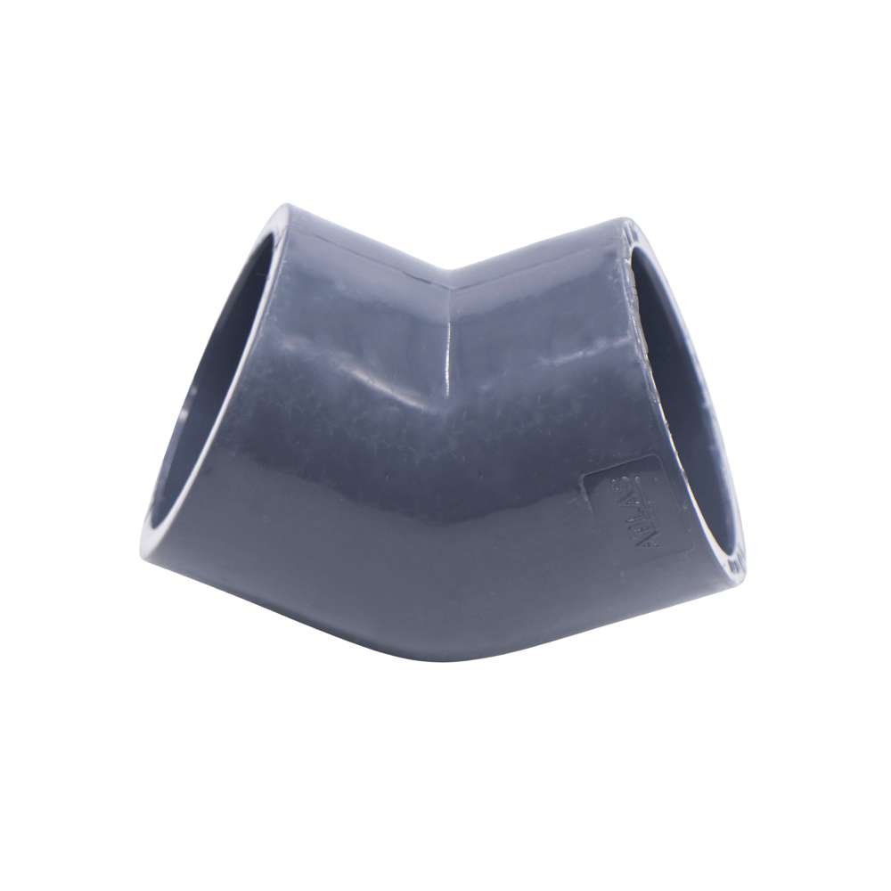 Atlas 90mm 45° PVC Elbow, Used for Heavy-Duty Directional Fitting 1
