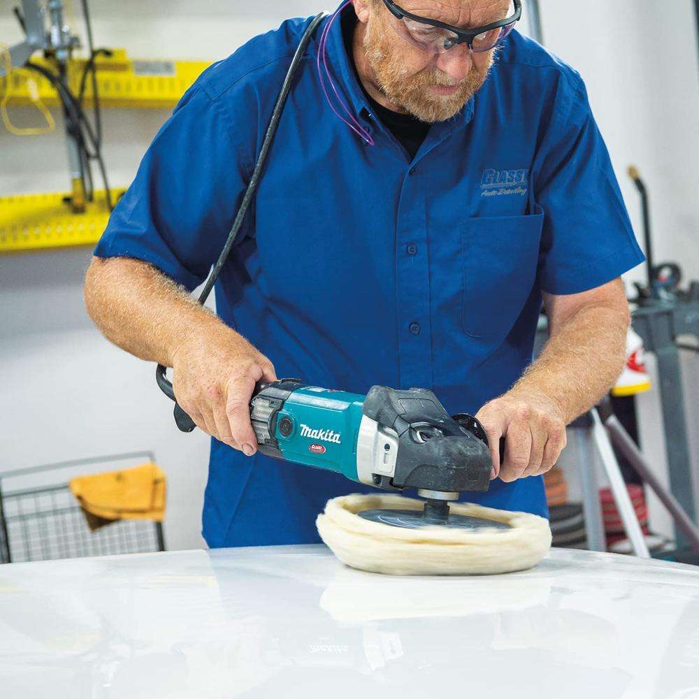 Makita 9237CB Polisher 7" 1200W 180mm Disc Diameter Variable Speed 3