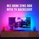 Philips WiZ Smart Sync Box Starter Kit for 55'' - 65'' TVs, Light Synchronization with Content, Wi-Fi & Bluetooth, App & Voice Controlled  9