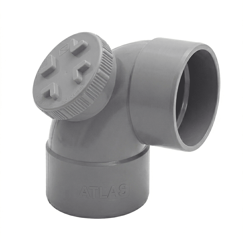 Atlas 110mm x 90Deg UPVC Door Elbow - Per Pcs