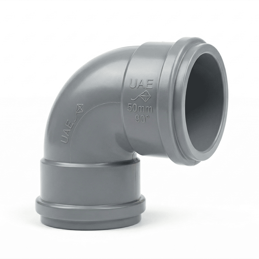 Atlas 110mm 90° UPVC Elbow, Used for Soil & Waste Fitting