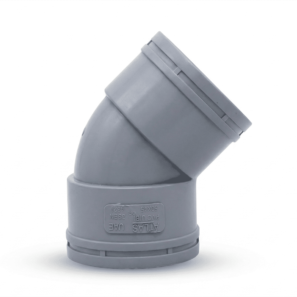 Atlas 50mm x 45 Degree UPVC Elbow  - Per Pcs