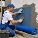 Blue Fibre Mesh - 8" X 30 YARD 2