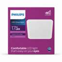 Philips LED Downlight 17W 3000K 220-240V Meson 59467 150mm Square Recessed 3